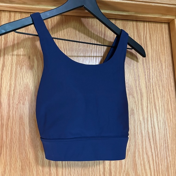 Fabletics Navy Blue Crossback Sports Bra - Size M - Picture 3 of 4